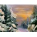Oil painting - "Winter evening"