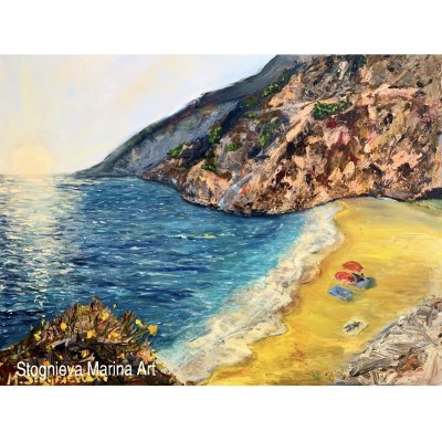 Velvet Season – Original Black Sea Seascape Oil Painting