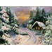Oil painting - "Winter evening"