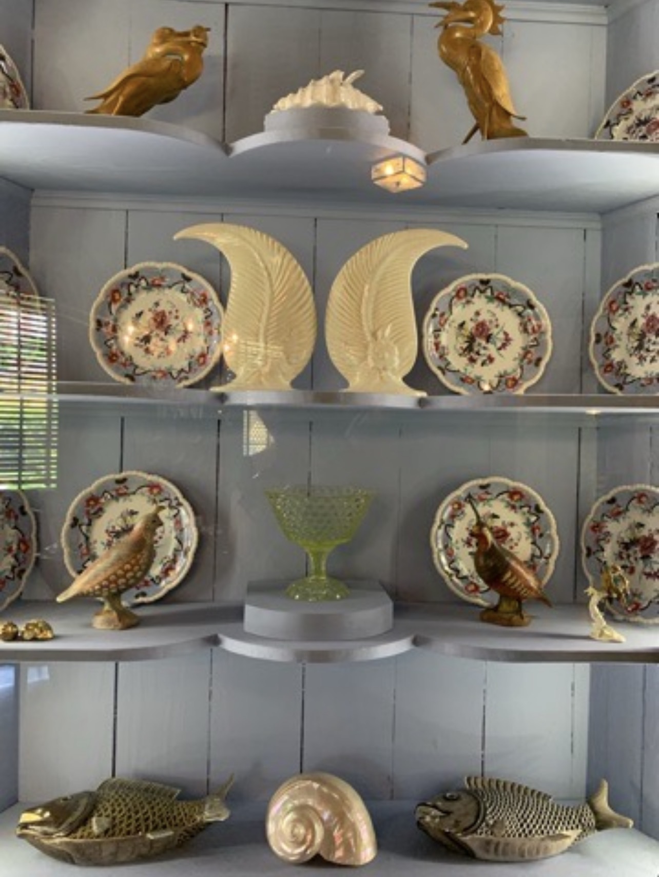 Colourful artistic decoration inside historic Bonnet House