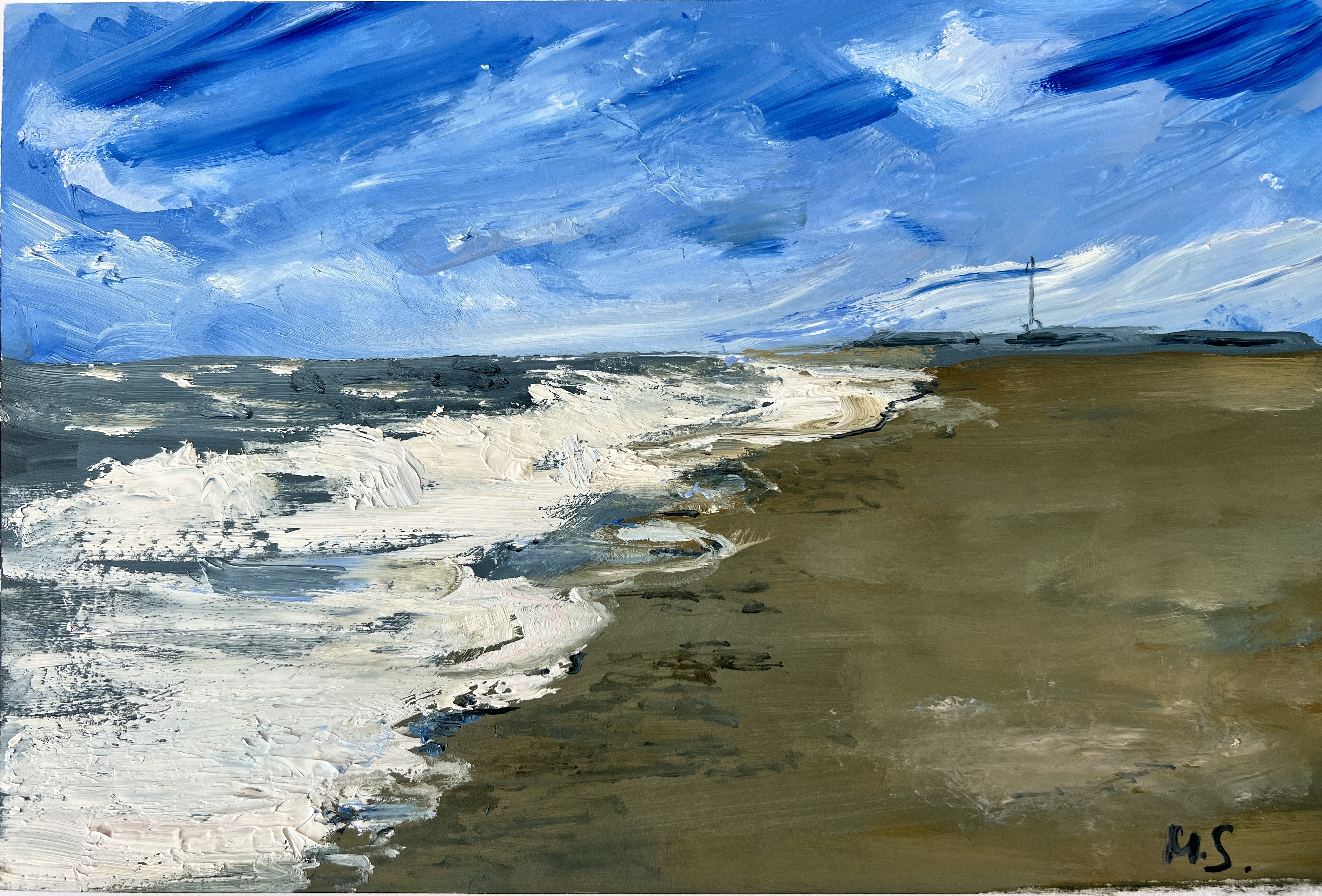 North Sea painting by Marina Stognieva