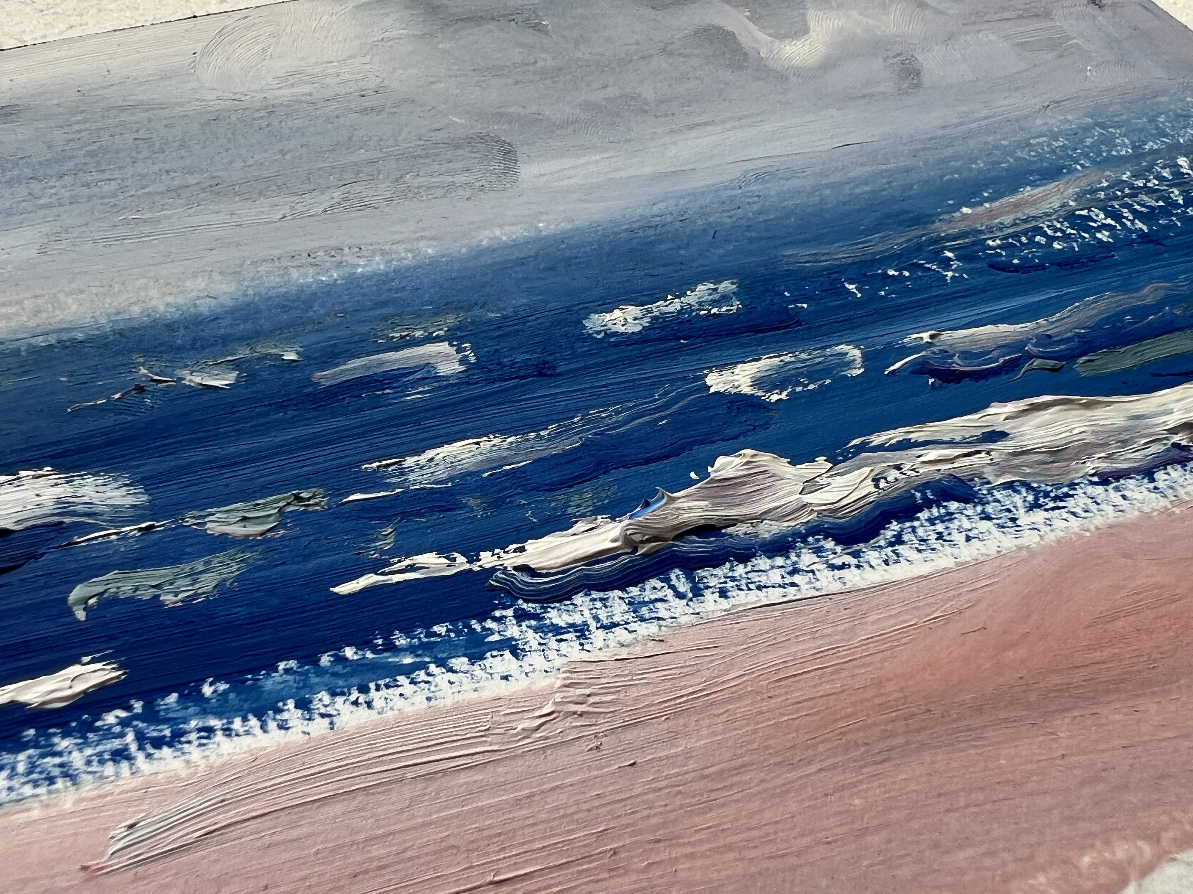 Close-up of the North Sea waves