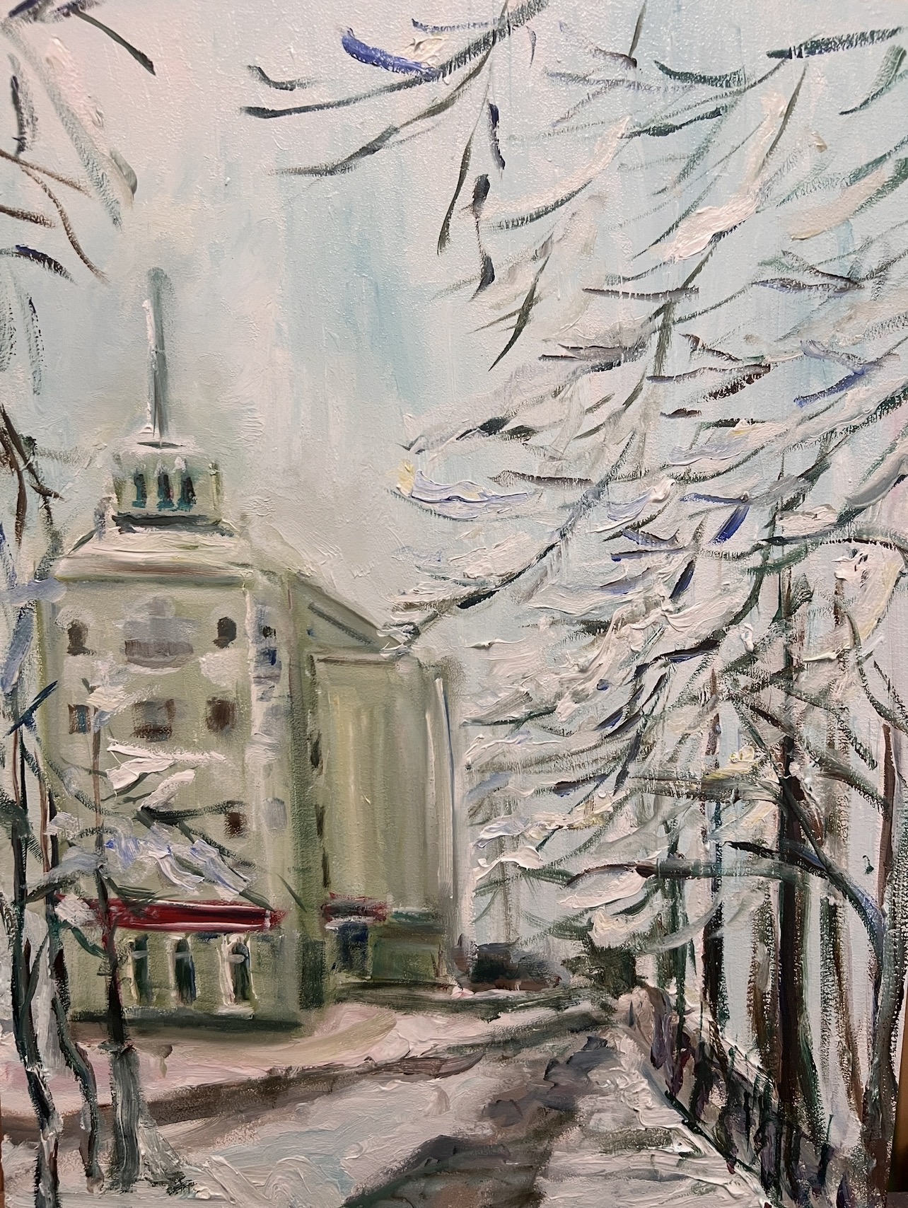Luhansk. City Centre — original oil painting by Marina Stognieva