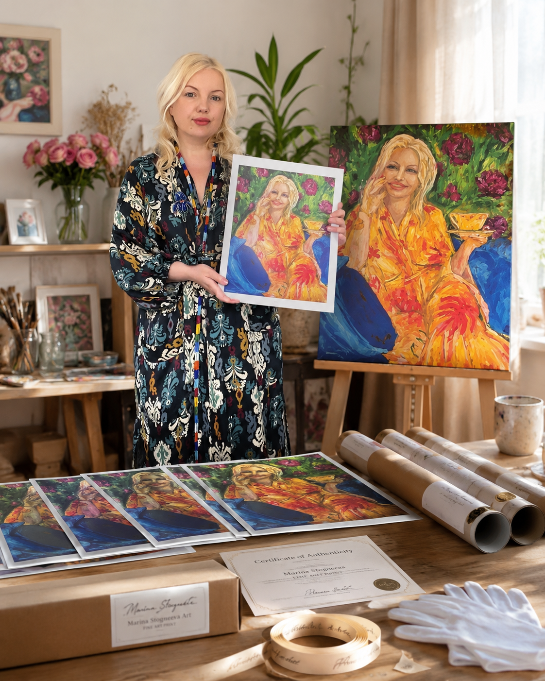 Collectible fine art prints by artist Marina Stognieva